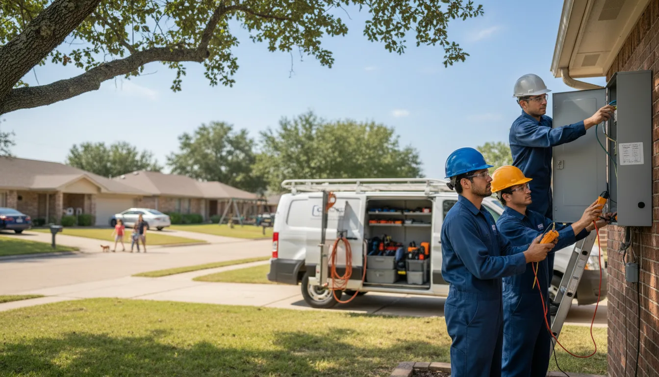 Certified electrician providing emergency electrical services in Pettibone, ND